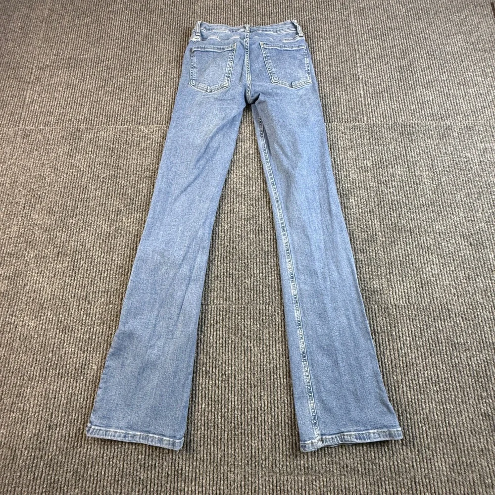Zara Women Size 2 Light Wash Bootcut Flare Denim Jeans Blue 3175/043/400/34